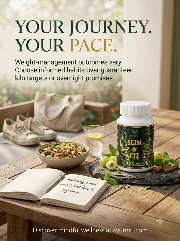 Your Journey. Your Pace. - Calm outdoor garden table with journal and fresh bowl