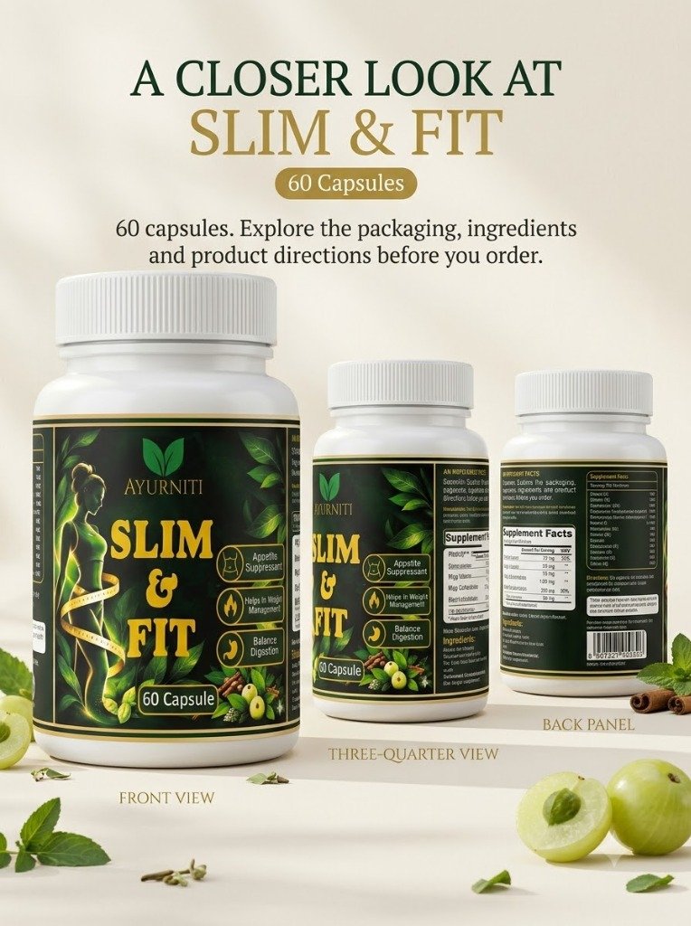 A Closer Look at Slim & Fit - 360-degree bottle angles and packaging views